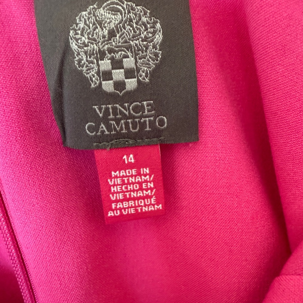 Vince Camuto Strapless Fuchsia Dress - Picture 3 of 3